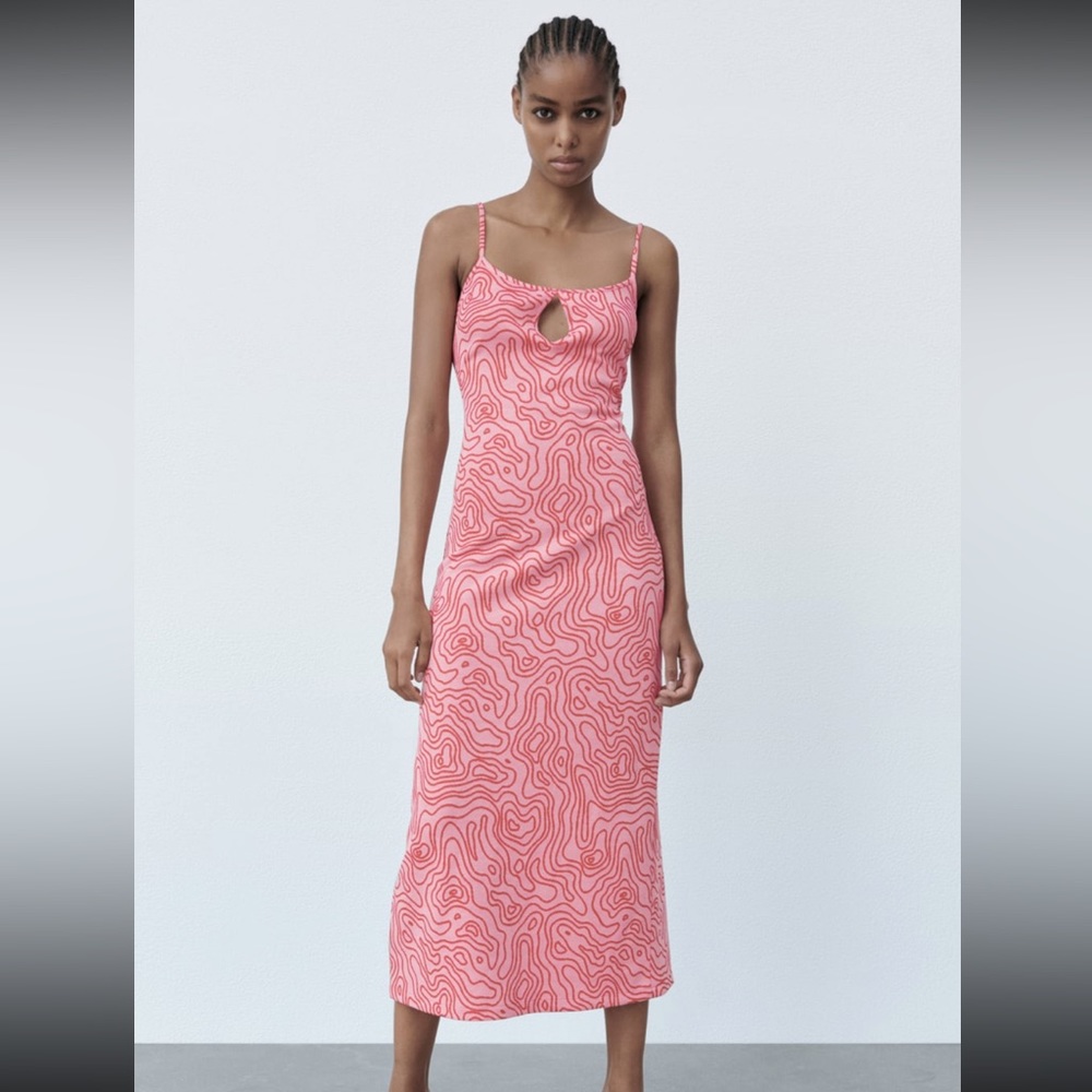 Jacquard midi dress